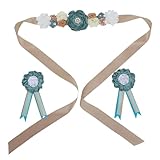 Épingle de maternité : bonne finition, kit d'écharpe de shower n'est pas facile à déchirer, peut utilisé à plusieurs reprises, écharpes de maternité