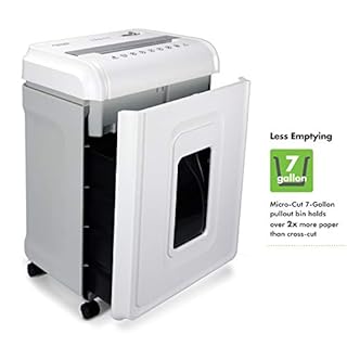 Aurora Heavy Duty High Security 16-Sheet Micro-Cut Shredder/Anti-Jam/60 Min Run Time/ 7-Gallon Pullout Basket and Casters, AU1680MA