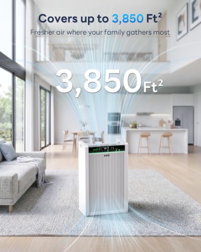 Image of FreAire Air Purifiers for Home Large Room Up to 3850 Ft, HAP611WF, White
