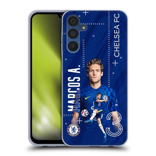 Funda de gel suave Chelsea FC marcos alonso samsung galaxy a15 con acabado de alta definición
