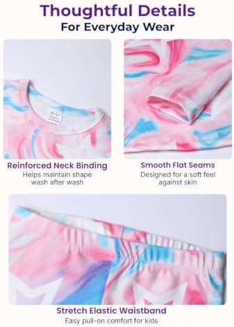nowpith Girls Thermal Underwear Set Kids Toddler Soft Long Johns Top Pants - 2