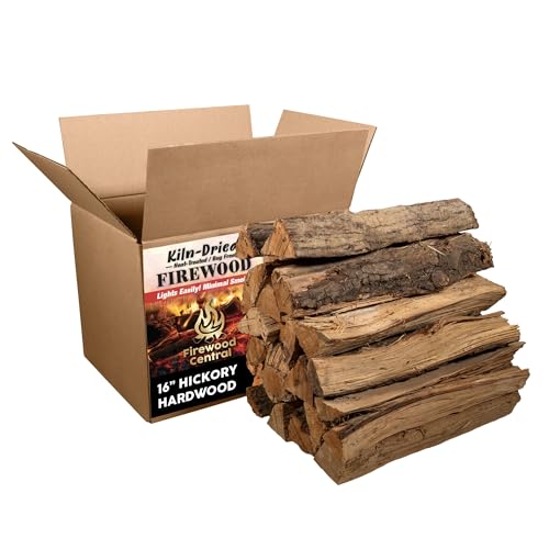 Firewood Central Kiln-Dried PA Hickory – 16” Splits (Approx. 38
