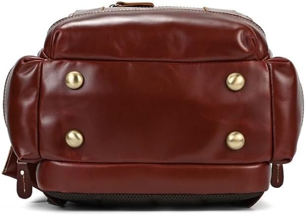 Retro Men's shoulder Backpack Multi functional Schoolbag Large Capacity Duffel Bag for Travel