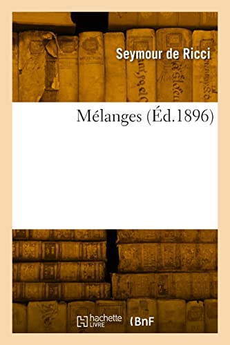 Mélanges (French Edition)