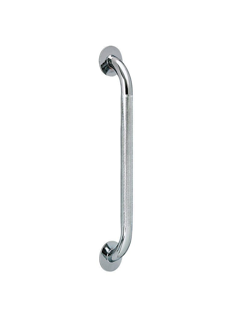 drive silver knurled steel wall grab bar 16" l 12116-3
