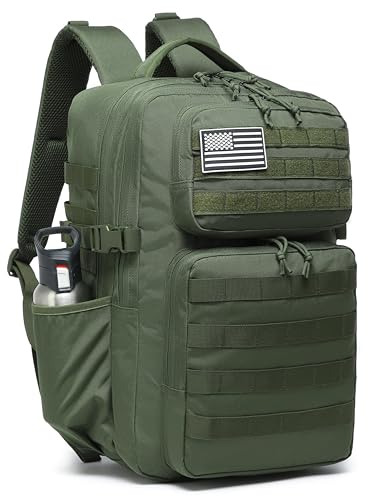 Image of Wotony Military Tactical Backpack for Men Waterproof Daypack 3 Day Assault Pack Molle Bag with Water Bottle Holder