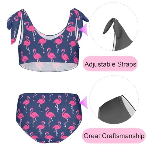 Image of CaTaKu Girls Swimsuit Two Piece Toddler Swimwear Kids Bathing Suits for Girls Bikini Set 3-12T