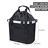 Detachable Bike Basket With Side Pockets – Pet Carrier, Shopping Bag & Commuter Basket With Padded Shoulder Strap