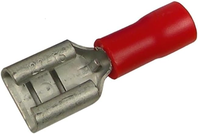 Pico 1749KT 22-16 AWG(Red) Flared Vinyl Insulated Electrical Wiring 0.110" Tab Female Quick Connect Receptacle Terminal 18 Per Package
