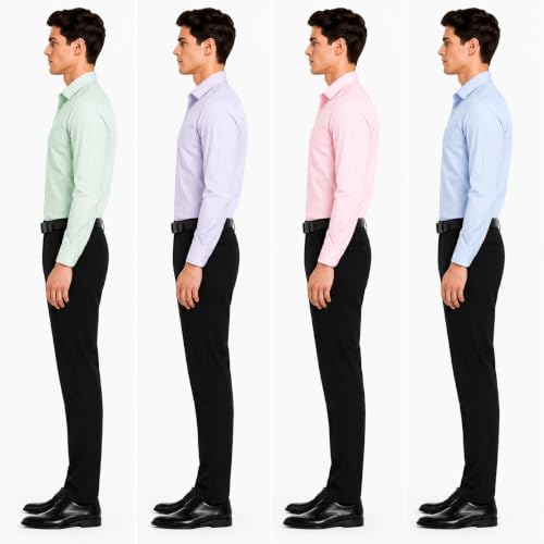 Image of Men's Solid Formal Shirt | Premium Cotton Rich Full Sleeves Shirt | Comfort Fit Office Wear Shirt with Single Chest Pocket | Stylish Casual & Formal Shirt for Men