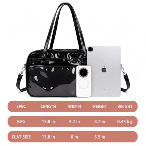 Image of TTCAYU Ita Bag Crossbody kawaii Pin Display Bag with Insert Ita Messenger Bags Japanese Handbag Shoulder JK Purse for Girl