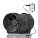 Produktbild Hon&Guan Rohrventilator 200mm mit Variabler Geschwindigkeitskontrolle, Rohrlüfter mit Regler EC Motor 1292m³/h Leise für Wachstumszelte, Badezimmer, Keller, Garage Zimmer