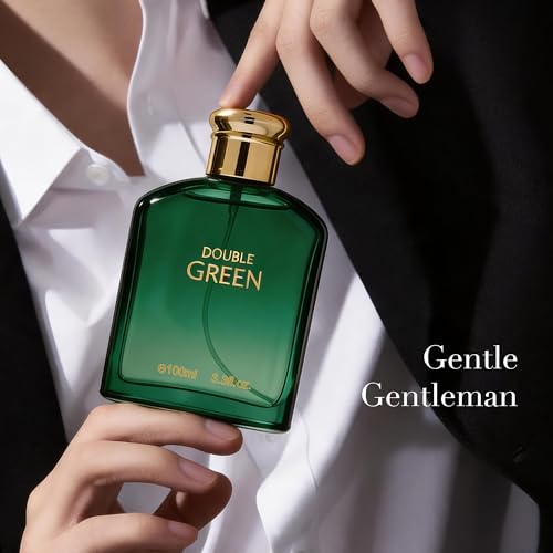 Image of AFLUXE Double Green Eau de Toilette for Men, Bold Woody Chypre Cologne, Long Lasting Masculine Herbal Fragrance, 3.3 fl oz (100 ml)