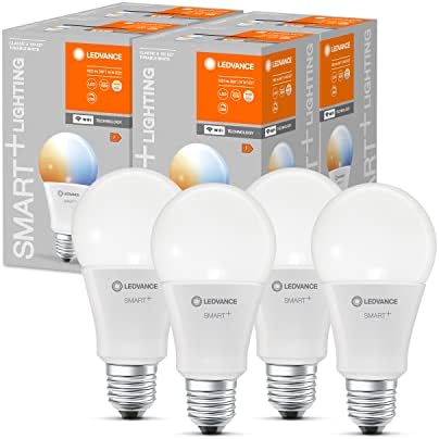 LEDVANCE Smart LEDReflector Lamp with WiFi Technology, Base: GU10, Tunable White (2700-6500K), Di mmable, Replaces Reflector Lamps with 40 W, SMART+ WiFi SPOT GU10 Tunable White, Pack Of 3