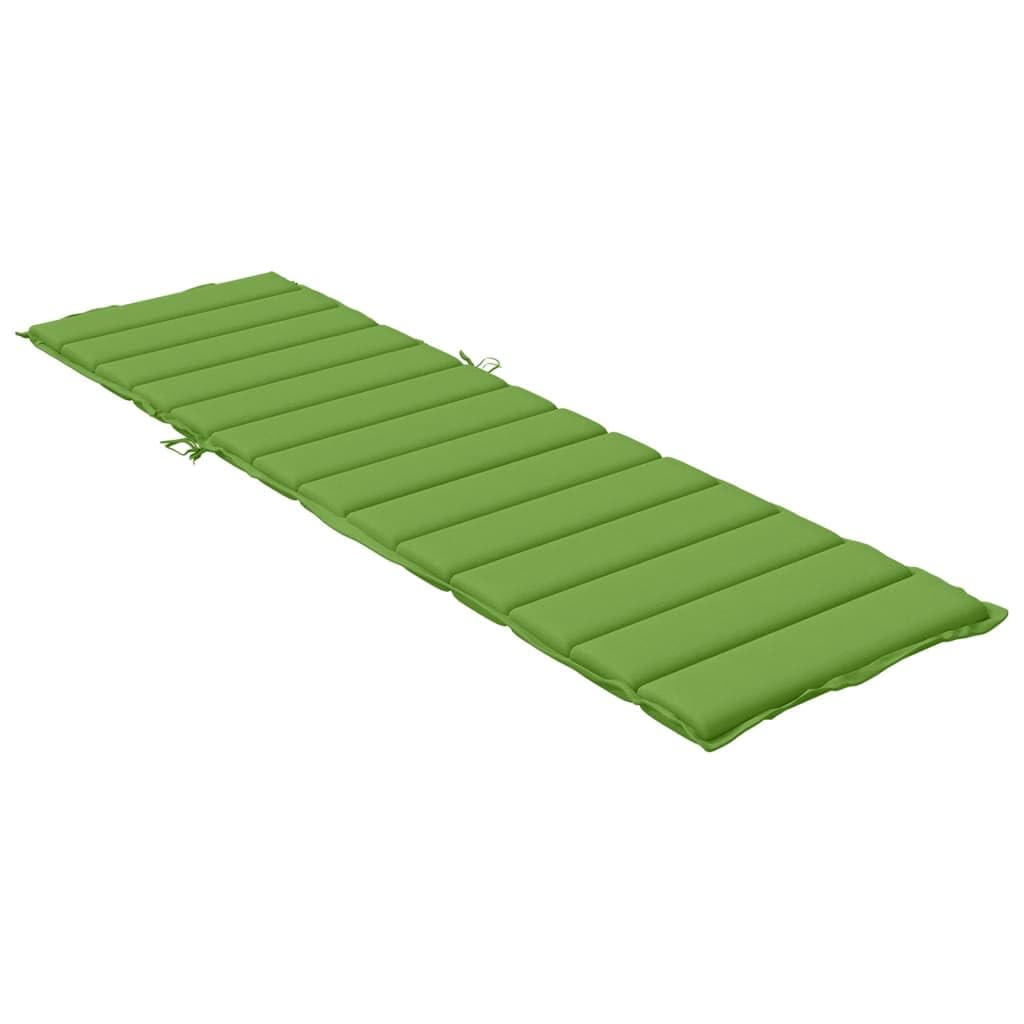 vidaXL Cuscino per Lettino Prendisole Verde mélange 200x70x4cm Tessuto, Cuscino, Cuscino per Seduta, Cuscino per Sedia, Cuscino da Esterno