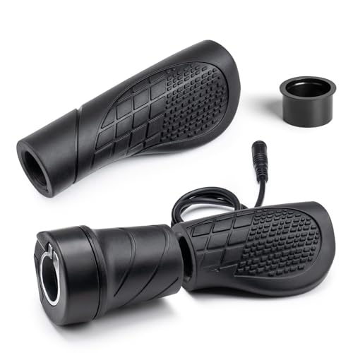 Image of Zeekpowa Thumb Throttle Twist Throttle for Bafang BBS01B /BBS02B /BBS-HD Mid Drive Motors 3-Pin Female Connector eBike Conversion Kit Accessory