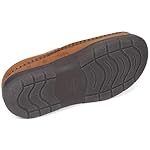 Zigzagger Men's Slip On Moccasin Slippers, Indoor/Outdoor Warm Fuzzy Comfy House Shoes, Fluffy Wide Loafer Slippers - Image 5