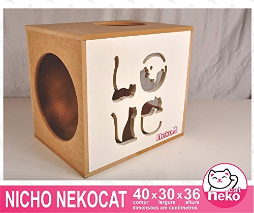 Kit 02 Nichos Gatos + 04 Prateleiras+ 01 Arranhador - Cj 07 pçs