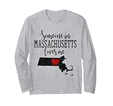 Photo Gallery someone in massachusetts loves me boston divertente carino maglia a manica Photo Gallery someone in massachusetts loves me boston divertente carino maglia a manica