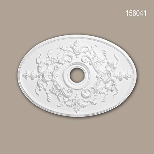 Rosace de plafond légère et facile à coller sans percer médaillon PU - 3