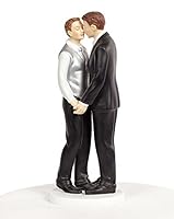 Algopix Similar Product 2 - Romance Gay Wedding Cake Topper