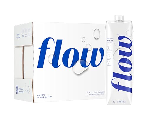 Flow Alkaline Spring Water, 100% Naturally Alkaline,1L (Pack of 6...