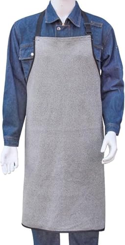 JuanNest Tablier Résistant Aux Coupures, Sécurité Travail L'épreuve des Coupures, Abattoir Vêtements De Travail De Viande, Résistant Vêtements De Boucher Résistants Aux Coups De Couteau A4(70x86CM)