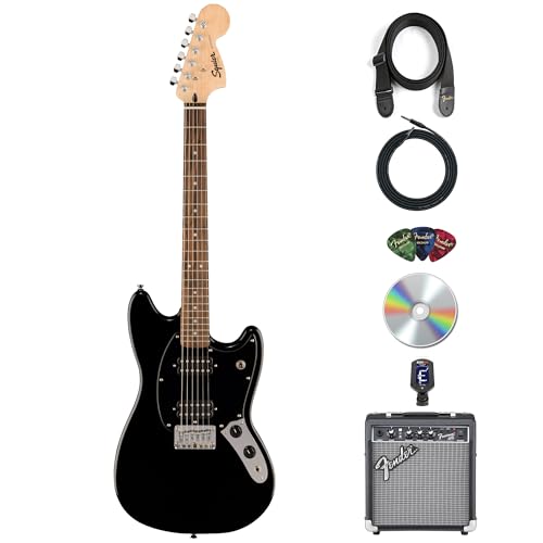 Fender Squier Sonic Mustang HH �G���L�M�^�[ - �t�����g�}�� 10G �A���v�A�C���X�g�D�������g�P�[�u���A�`���[�i�[�A�X�g���b�v�A�s�b�N�AAustin Bazaar�C���X�g���N�V����DVD�t���u���b�N�o���h��