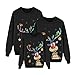 Weihnachten Pullover Partnerlook Pärchen Familien Weihnachtspullover Set Warm Winter Herren Sweatshirt Pullis Damen Kinder Jumper Weihnachtspullis Rentier Weihnachts Winterpullover Lustig