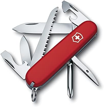 Victorinox Scyzoryk Hiker (13 funkcji, piła do drewna, śrubokręt Phillips, wykałaczka), czerwony
