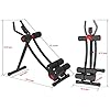 KESHWELL-Ab-Machine-Core-Abs-Workout-Equipment-for-Home-Gym-Waist-Trainer-for-Women-MenHeight-Adjustable-Strength-Training-Abdominal-Cruncher-Foldable-Core-Abs-Exercise-Trainer KESHWELL Ab Workout Equipment,Ab Machine Whole Body Workout for Home Gym,Foldable Abdominal Exercise Fitness Equipment for Women&Men,Adjustable Body Shaping Waist Trainer with Resistance Bands
