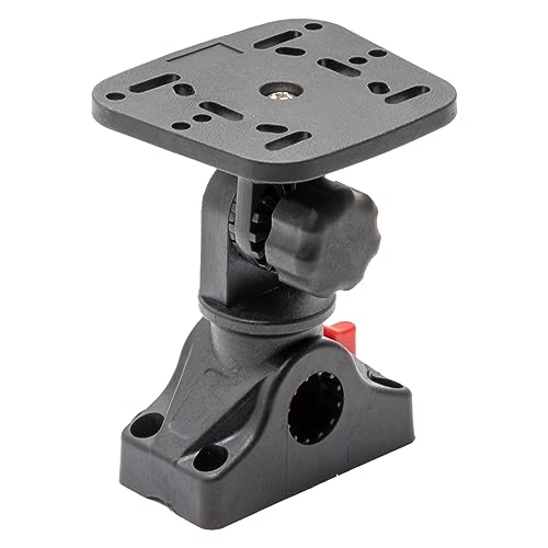 Image of Extreme Max 3006.8658 Universal Fish Finder Head Unit Mount with Pivoting Bracket (Square Mount)