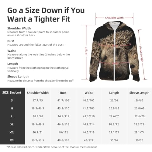 UPF 50+ Hedgehog Sun Protection Hoodie Rash Guard Shirt Long Sleeve Sun Shirt Lightweight Jacket2