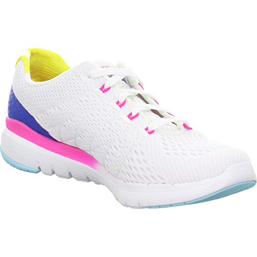 Skechers Women's FLEX APPEAL 3.0 Trainers, Multicolour (White Multi Wmlt), 7.5 (37.5 EU)