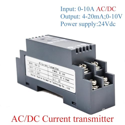 Transmetteur de courant 0-1A vers 4-20mA pour convertisseur rail DIN