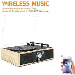 Tourne-disques, Enregistrement rétro, Centre de Musique avec télécommande, Lecteur CD, Dab et FM, Radio AM, Lecteur de… - Les Beatles, Paul McCartney, John Lennon, RIngo Starr, George Harrison Tourne-disques, Enregistrement rétro, Centre de Musique avec télécommande, Lecteur CD, Dab et FM, Radio AM, Lecteur de… – Image 3