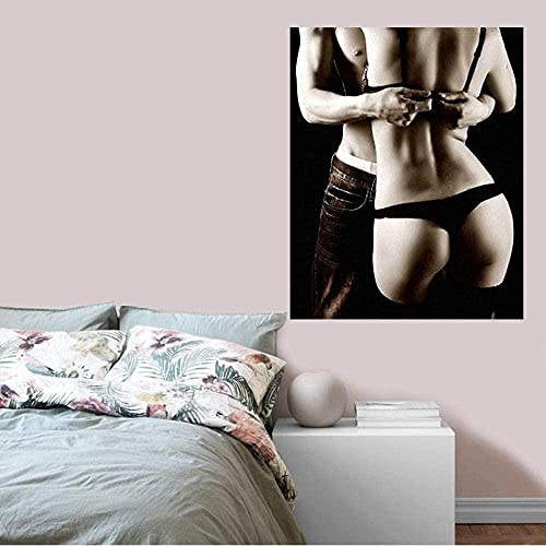 Pôster sexy de arte de parede Naked Man Woman Erotic Art Imagem corporal Nude Mulheres Pinturas em t