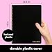 PAPERAGE Undated Daily Planner & To Do List Notepad (Black), 8.5 in x 11 in, Spiral Bound Planner Notebook for Work, School or Home, 104 Lined Pages With Date Tracker for Plans & Notes