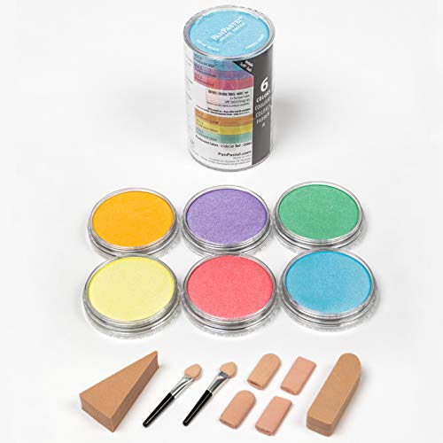 PanPastel 30062 Pearlescents 6 Color Ultra Soft Artist Pastel Set - w/Sofft Tools