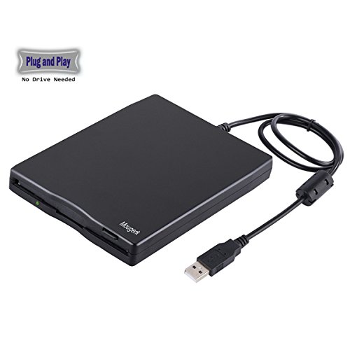 USB Floppy Drive, Mougerk 3.5" USB External Floppy Diskette Drive 1.44 MB FDD