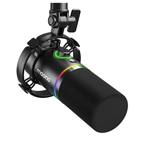 MAONO PD200X USB/XLR Dynamic Mic for Singing, PC, YouTube Recording. Professional Microphone with Programmable Software and 0-Latency