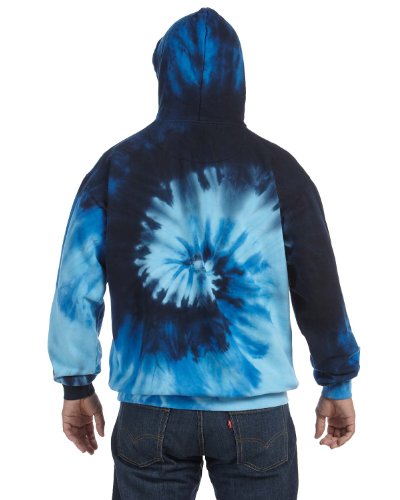 Tie-Dye Adult 8.5 oz. Tie-Dyed Pullover Hood 3XL BLUE OCEAN3