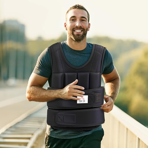 HOMCOM 10/15/20kg Weighted Vest, Adjustable Running Weight Vest with 38 Weight Bags for Men or Women Cardio Exercise - Image 3