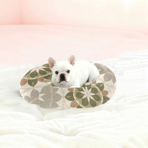 Lit orthopédique pour chat de qualité supérieure motif fleurs M - 3
