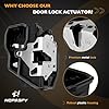 HQPASFY Rear Left Power Door Lock Actuator Motor Latch Compatible with BMW E60 E65 E70 E90 E92 (1 3 5 7 M N X3 X5 Z4 Series & More) Replaces# 51227202147 #4