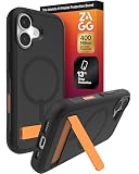 ZAGG Sedona - Custodia a scatto con cavalletto per iPhone 17, protezione contro le cadute (13ft / 4 m), protezione multistrato, con pulsante fotocamera, custodia MagSafe con paraurti ammortizzante