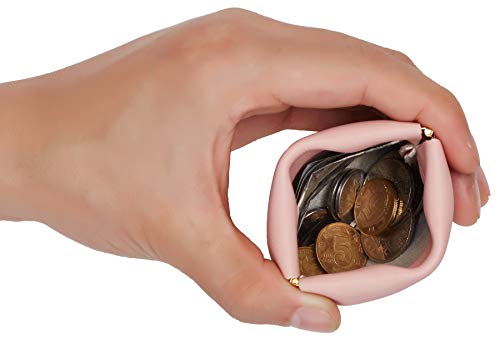 Image of Travelambo Leather Squeeze Coin Purse Pouch Change Holder for Men & Women