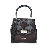 Cuadra Handbag for Women in Genuine Stingray Leather (Chocolate)
