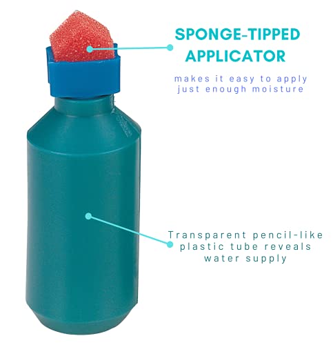 1Intheoffice Envelope Moistener, Envelope Sealer Bottle Wedge Sponge, Tipped Squeeze Bottle, Spill Proof (4 Pack) #TOP2