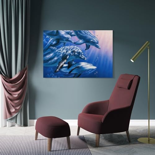 Peinture Dauphin Quest Christian Riese Lassen impression murale art - 4